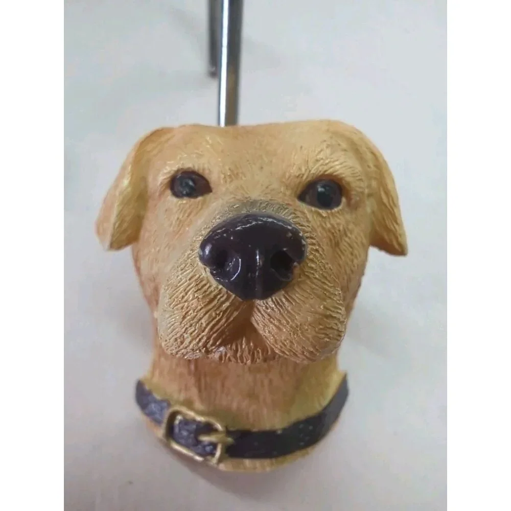 Set‎ of 12 Labrador Retriever Shower Curtain Hooks Black Brown & Blonde Labs